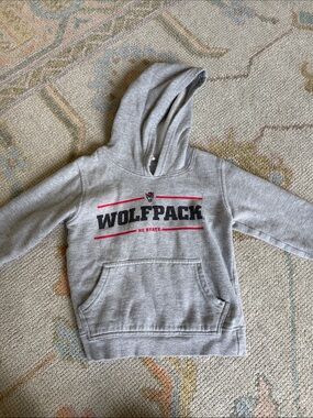NC STATE Wolfpack Gray Kids Hoodie Sweatshirt